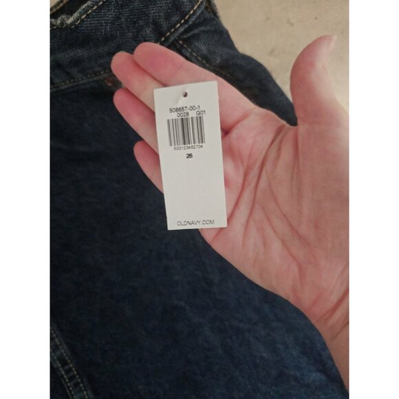 Old Navy Button Front A-line Cotton High Rise Denim Jean Skirt Plus Size 28 4X - Picture 7 of 12